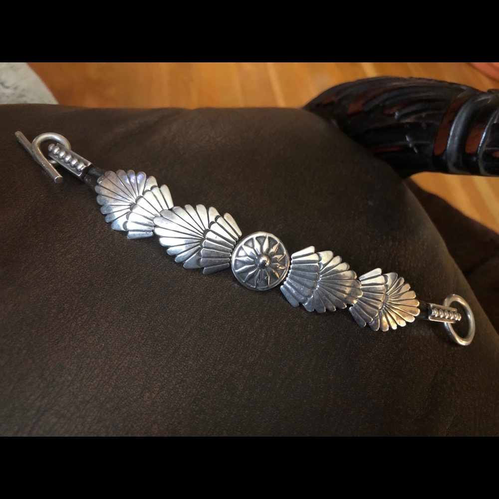 Arnold Goldstein Sterling Silver Concho Bracelet